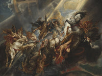 The Fall of Phaeton art poster print in multiple sizes.