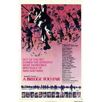 A Bridge Too Far Movie Poster 11x17 featuring dramatic wartime imagery.