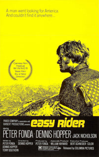 Easy Rider Movie Poster Print featuring Peter Fonda, 1969.