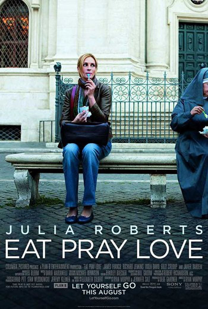 Eat Pray Love Movie Poster - Style B (11x17) featuring the film's inspiring themes.