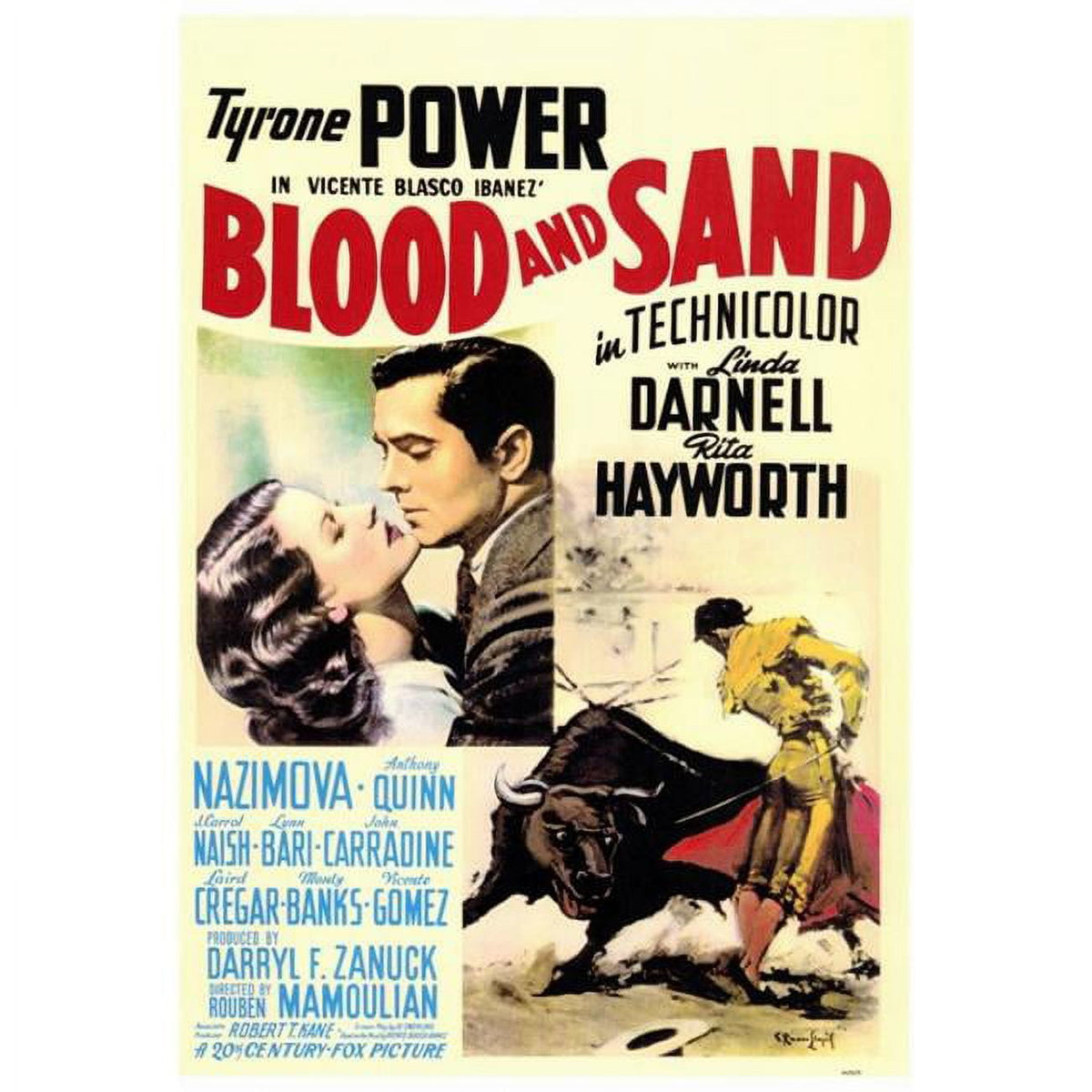 Blood and Sand Movie Poster Print in 27x40 size