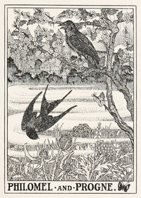 Philomel and Progne Art Poster Print by Percy J. Billinghurst