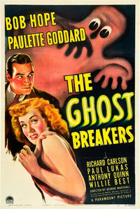 The Ghost Breakers 1940 movie poster featuring Bob Hope and Paulette Goddard