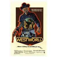 Westworld Movie Poster Print showcasing iconic imagery from the series, size 27x40.