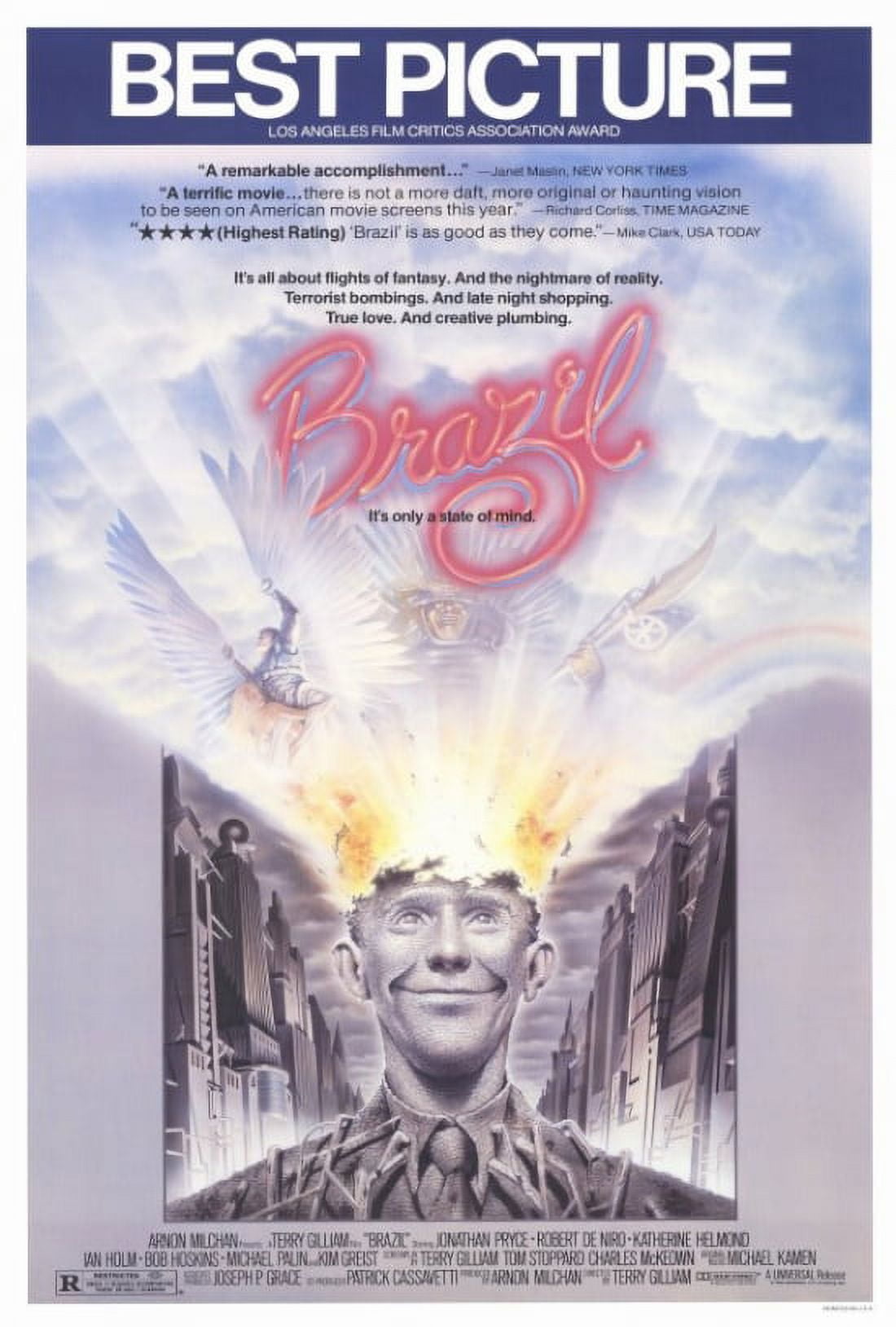 Brazil Movie Poster Print - 27x40 - Surreal cinematic art