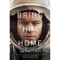 The Martian movie poster featuring vibrant visuals and thrilling adventure.