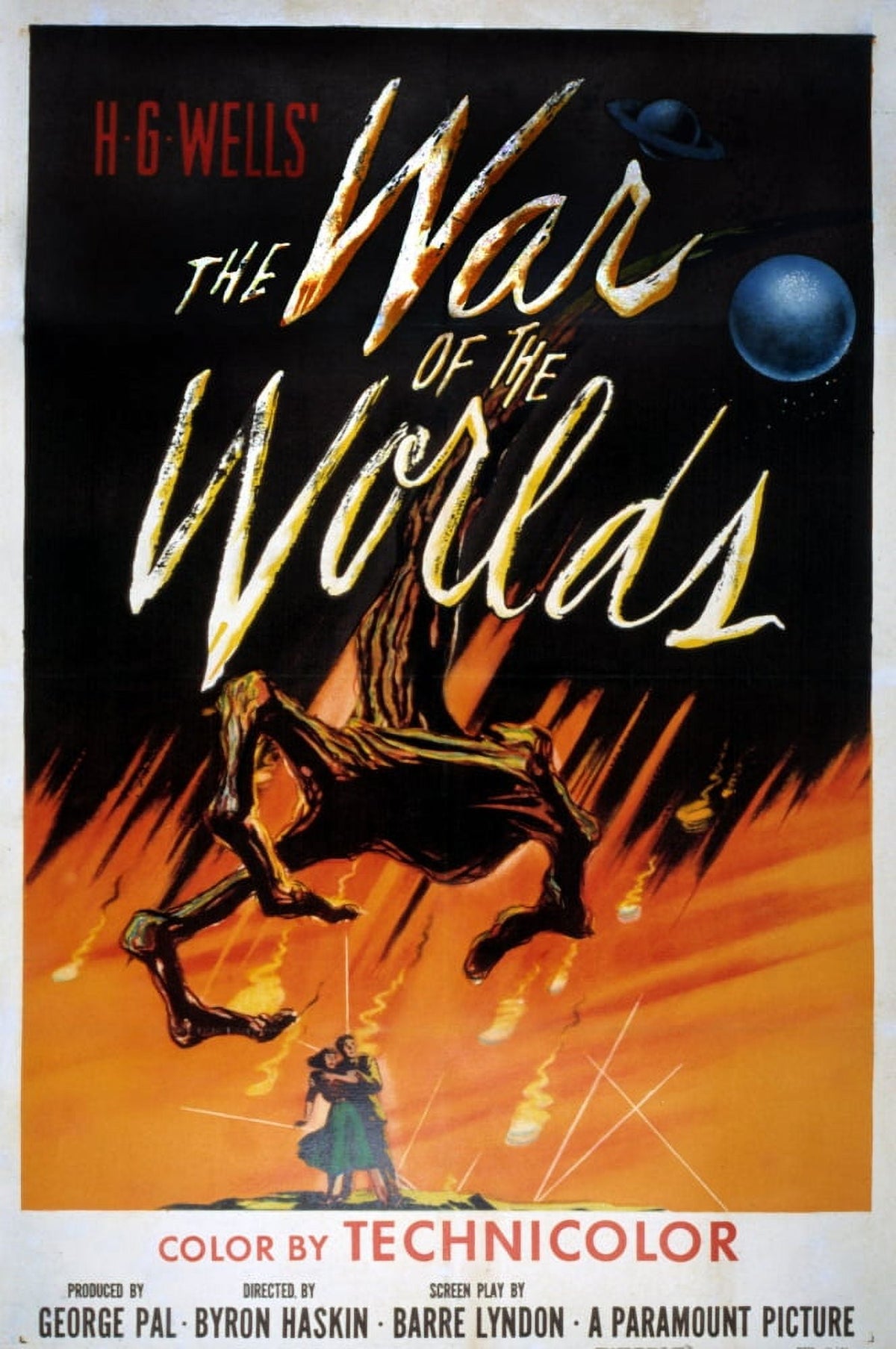The War of the Worlds 1953 movie poster masterprint in 11x17 size.