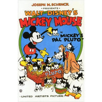 Mickey's Pal Pluto Movie Poster 11 x 17 print featuring classic Disney character.