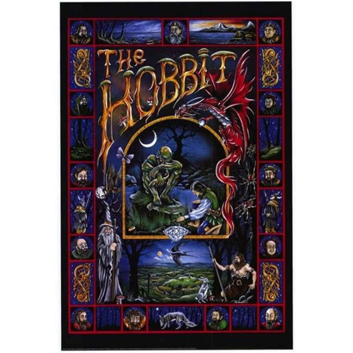 The Hobbit animated style C movie poster in 11x17 size.