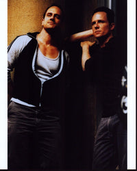 Christopher Meloni and Dean Winters leaning on wall photo print.