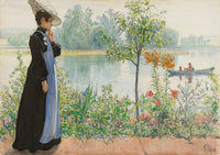 Karin By The Shore Art Poster Print by Carl Larsson