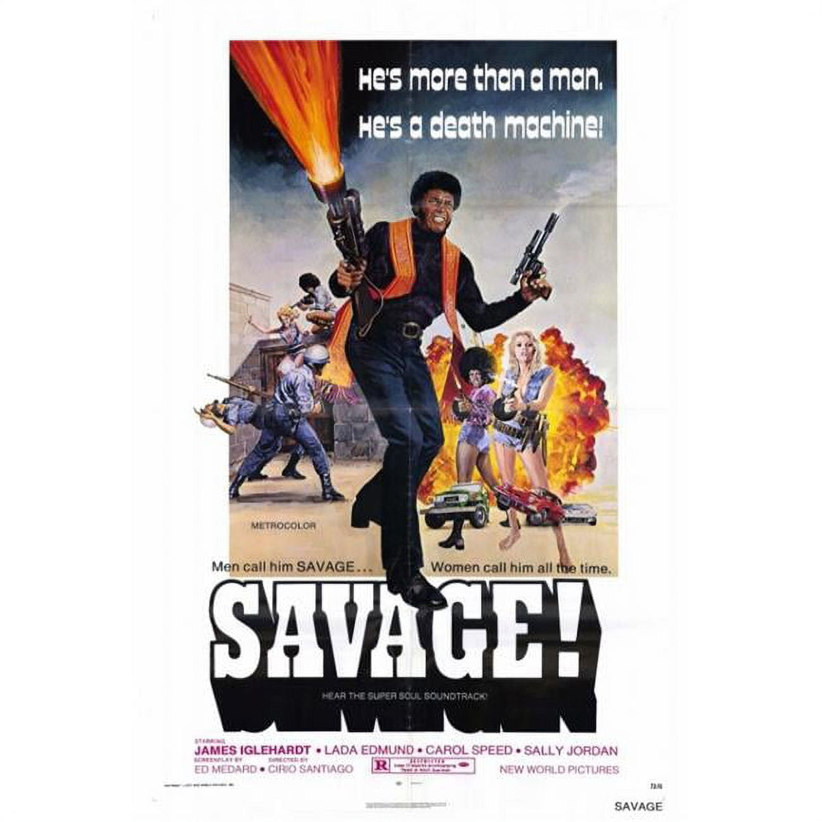 Savage! Movie Poster Print 27x40 - Vibrant film artwork