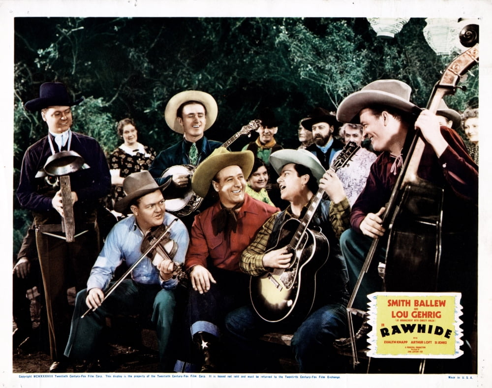 Rawhide Movie Poster Masterprint showcasing classic cinematic art.