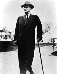 Harry Truman walking photo print - historical decor