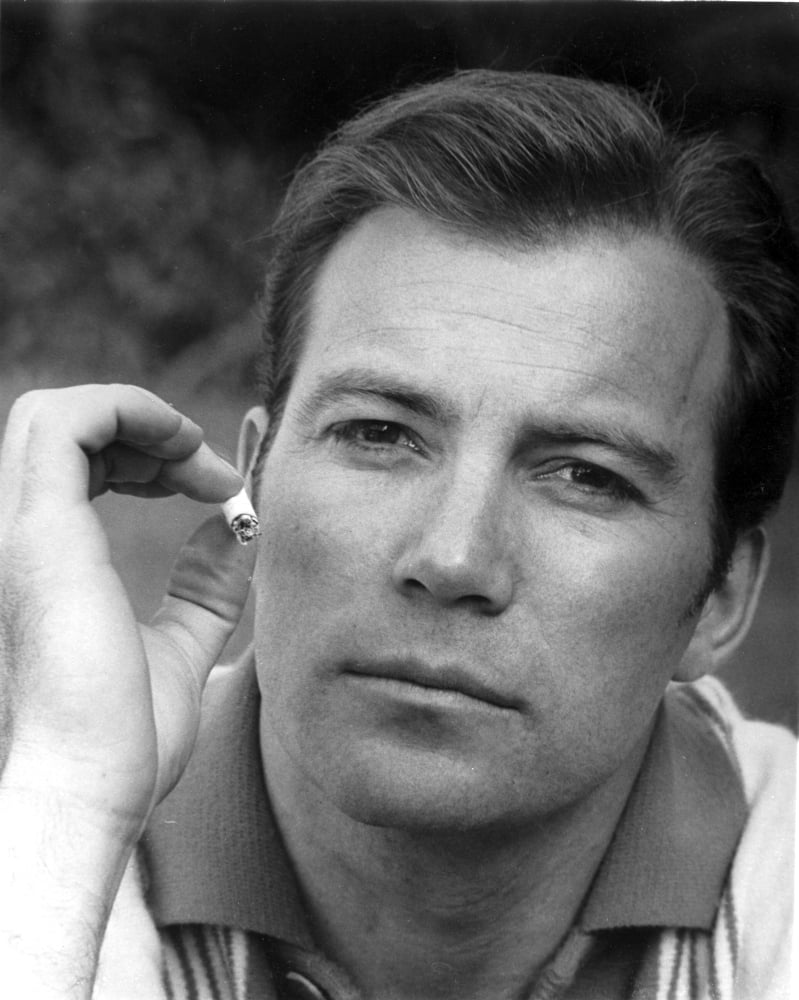 William Shatner Smoking Photo Print - Classic Celebrity Image