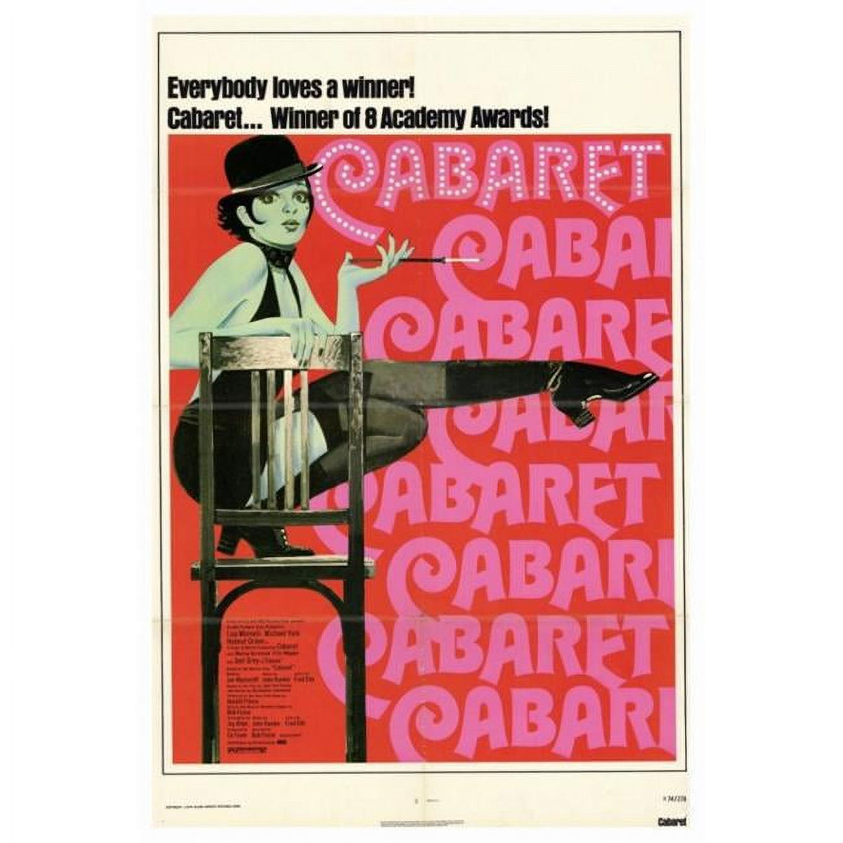 Cabaret Movie Poster Print 27x40 showcasing vibrant film imagery.