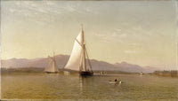 The Hudson River at Tappan Zee Poster Print by Francis Augustus Silva