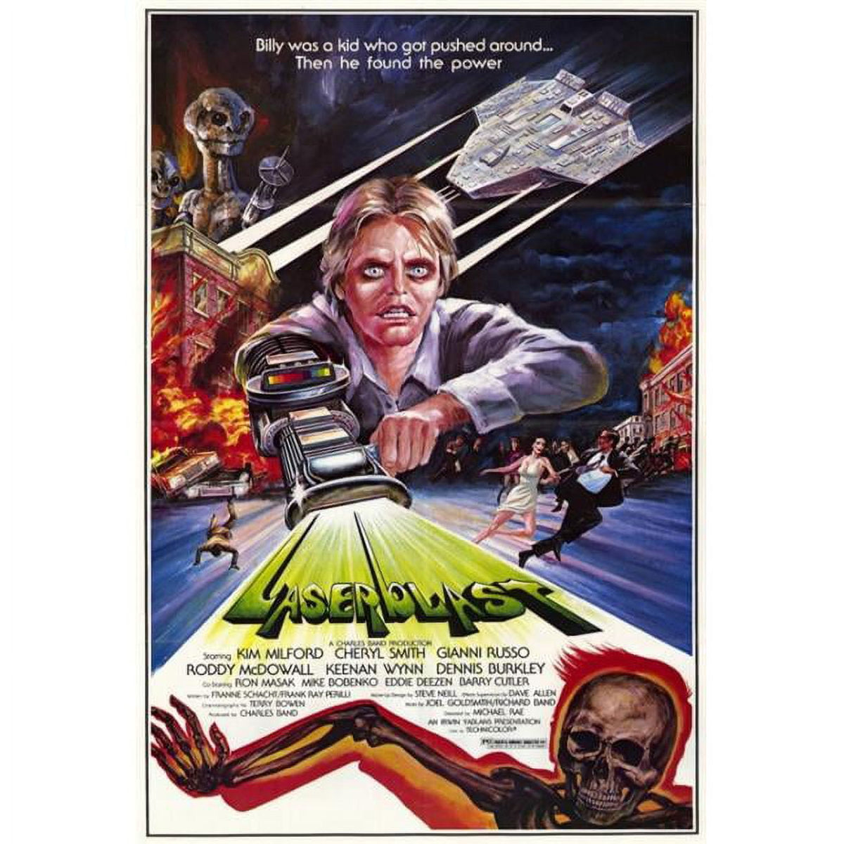 Laserblast Movie Poster Print - vibrant 27x40 sci-fi art