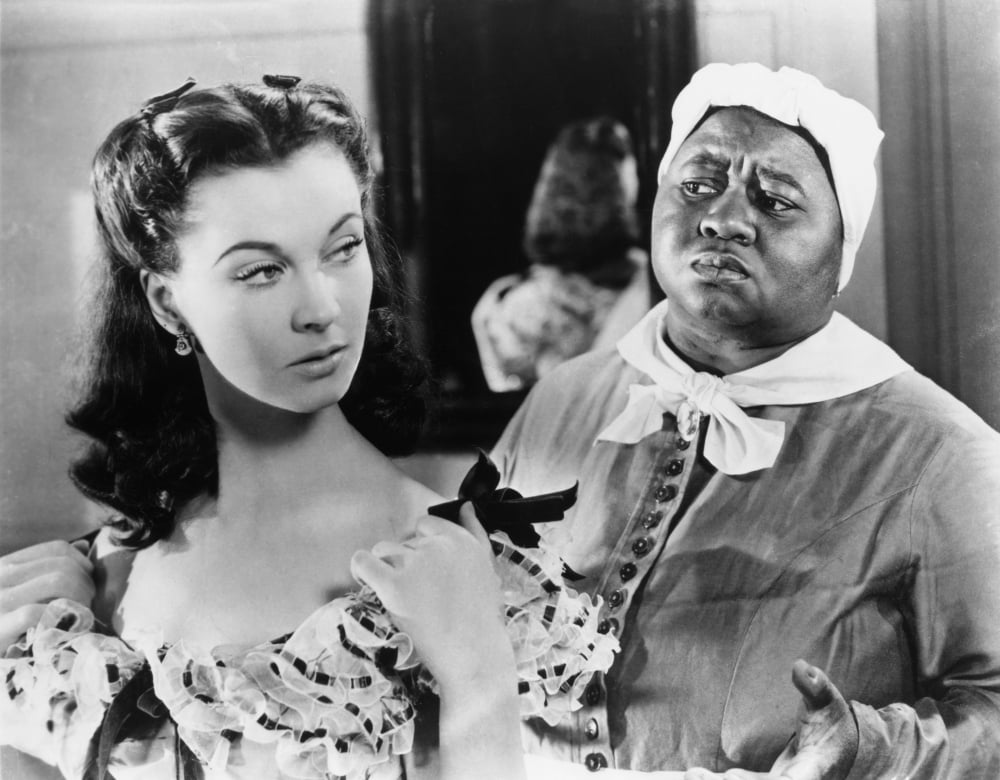 Gone With The Wind black and white photo print capturing a classic scene.