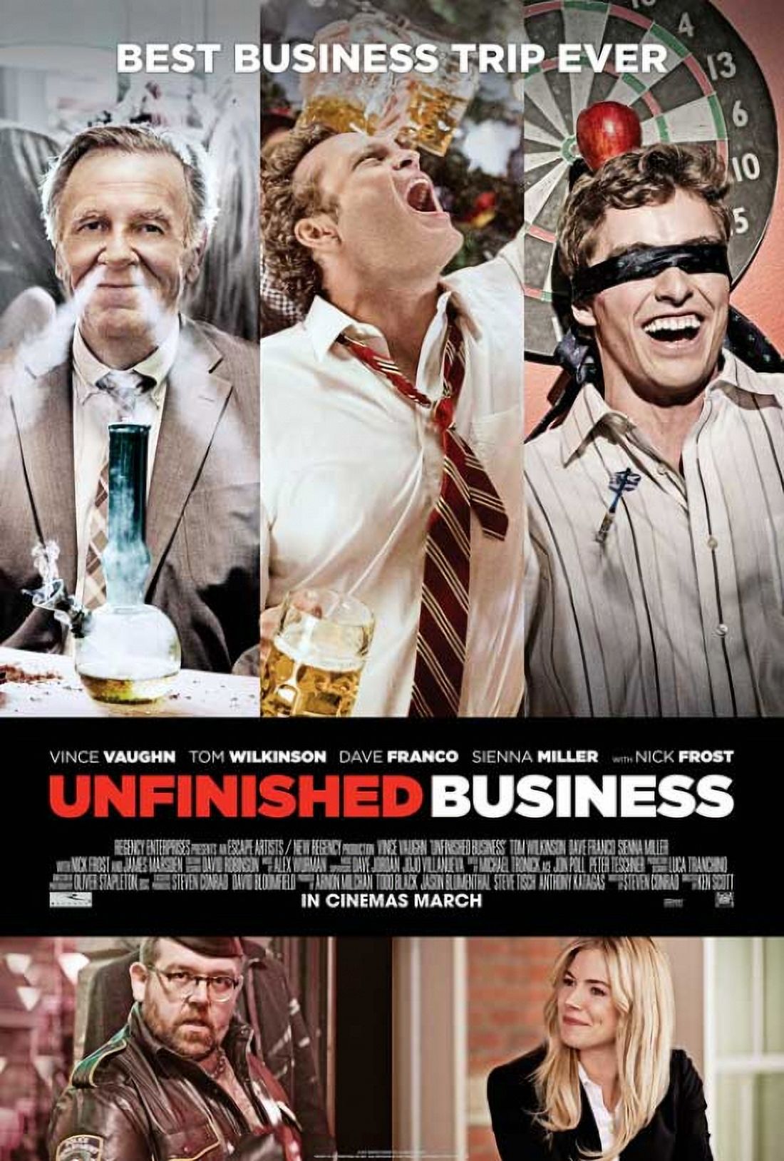 Unfinished Business Movie Poster 27x40 - colorful and vibrant design