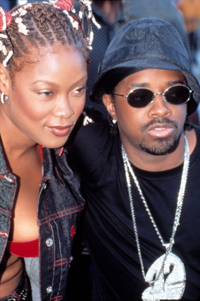 Jermaine Dupri and Da Brat at The Source Hip-Hop Awards 1999 poster print