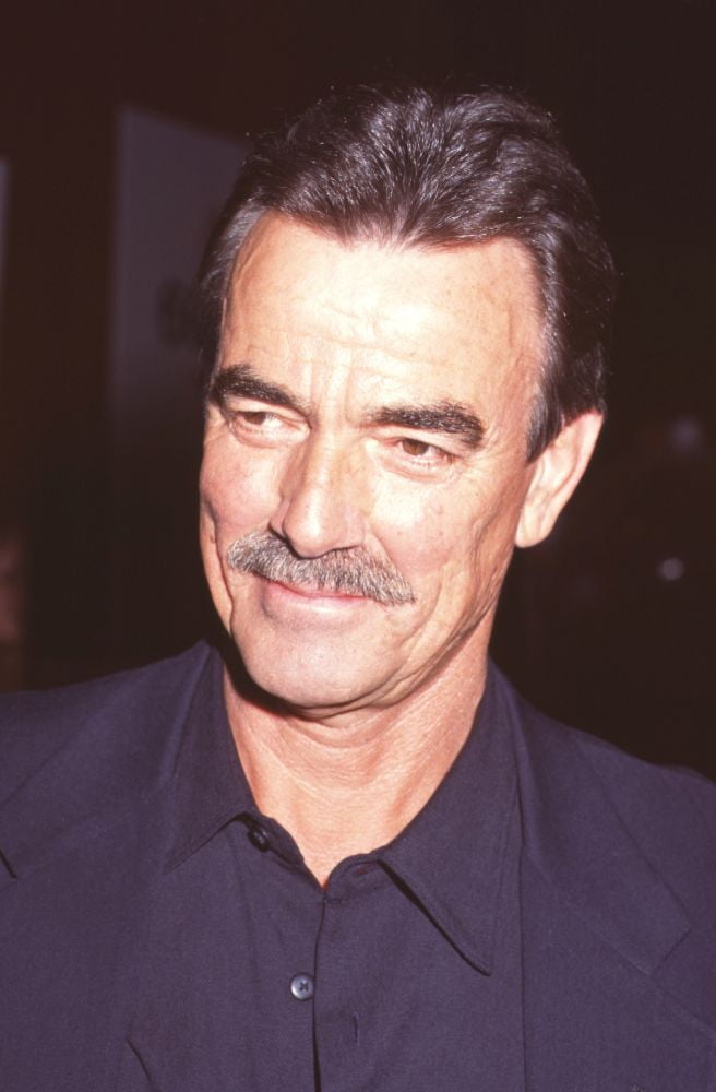 Close-up photo print of Eric Braeden from Young & Restless 6000th show, wearing a black button-down and blazer.