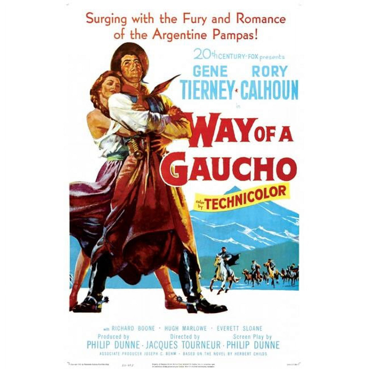 Way of a Gaucho Movie Poster Print in 27x40 size.
