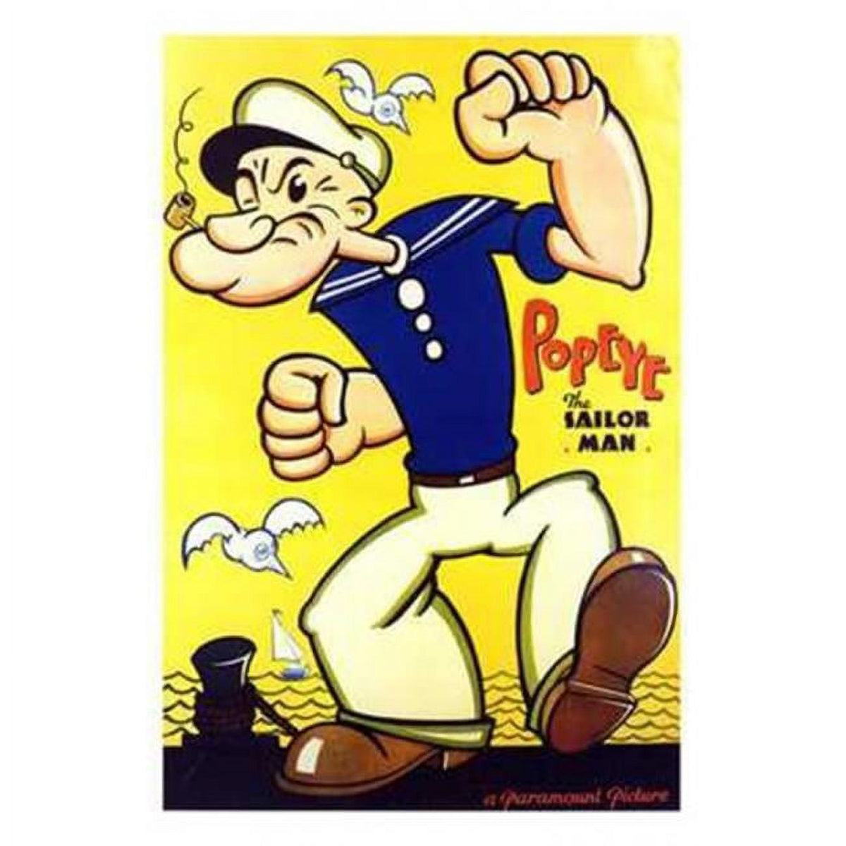 Popeye the Sailor Man Movie Poster showcasing classic animation art.