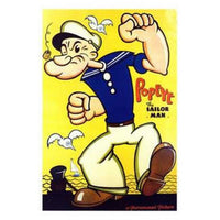 Popeye the Sailor Man Movie Poster showcasing classic animation art.