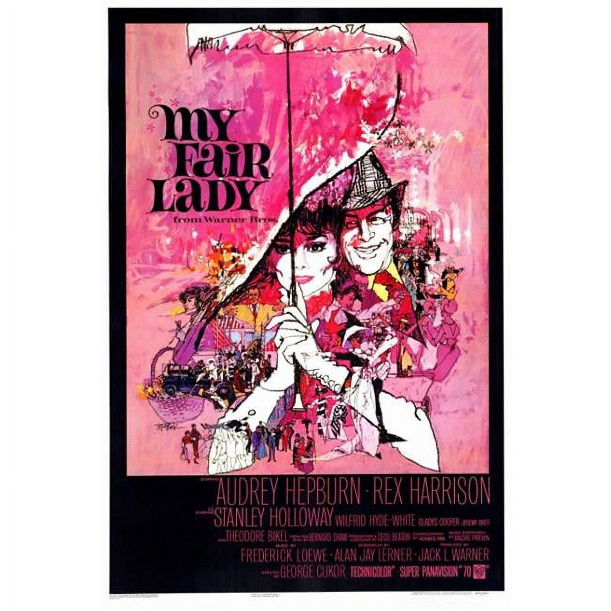 My Fair Lady movie poster print showcasing classic cinema style.