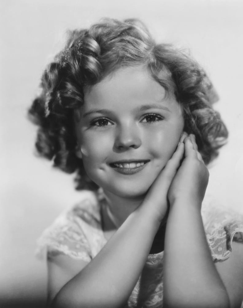 Shirley Temple portrait poster print available in multiple sizes.