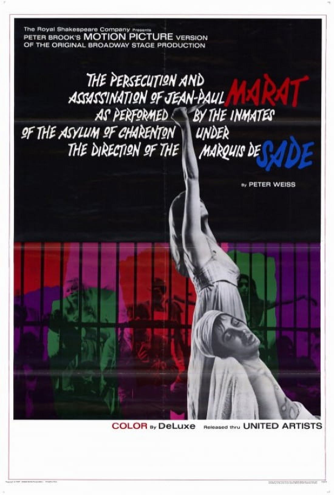 Marat de Sade movie poster print 27x40