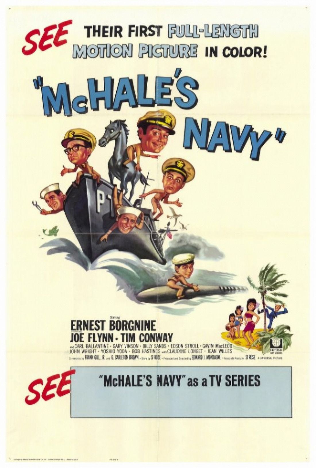 McHale's Navy Movie Poster Print 27x40 - Classic Film Art
