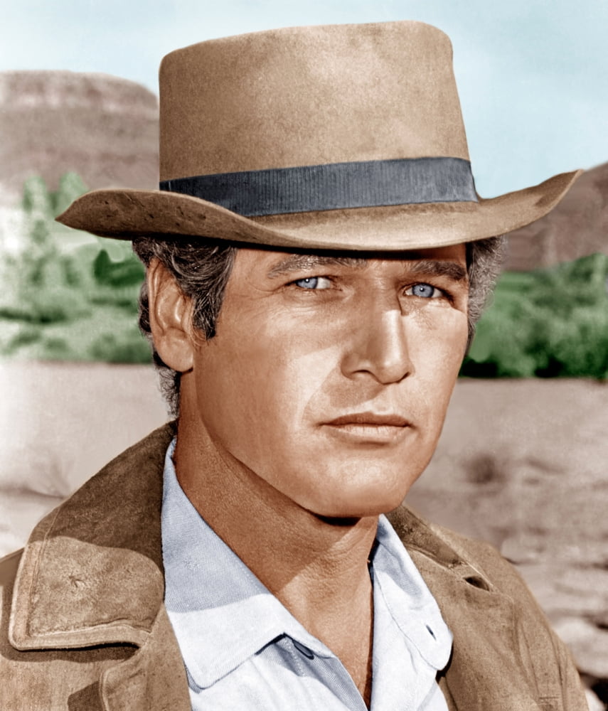 Butch Cassidy and the Sundance Kid photo print featuring Paul Newman, classic film image.