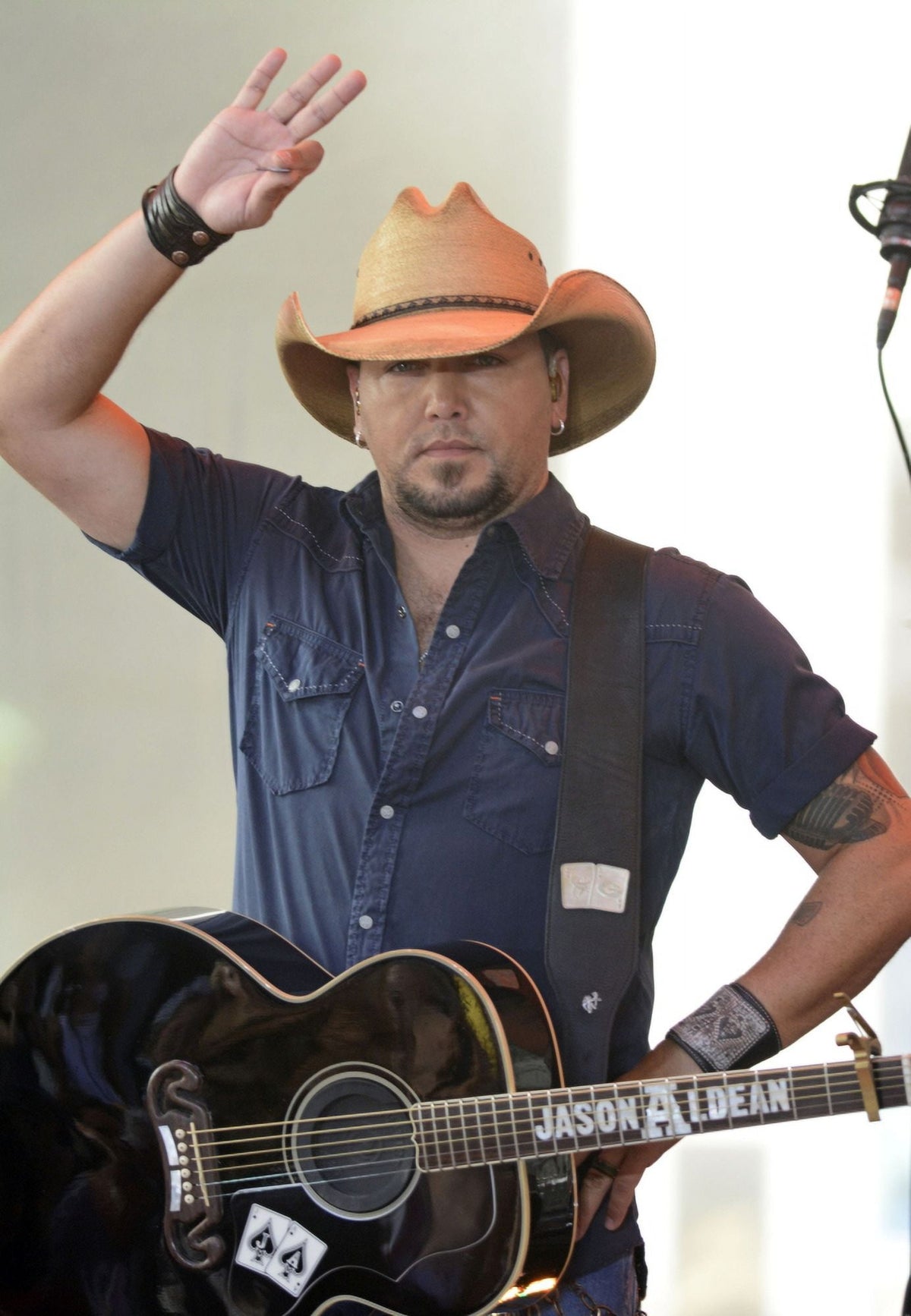 Jason Aldean concert poster print from NBC Today Show at Rockefeller Plaza, New York, July 31, 2015.