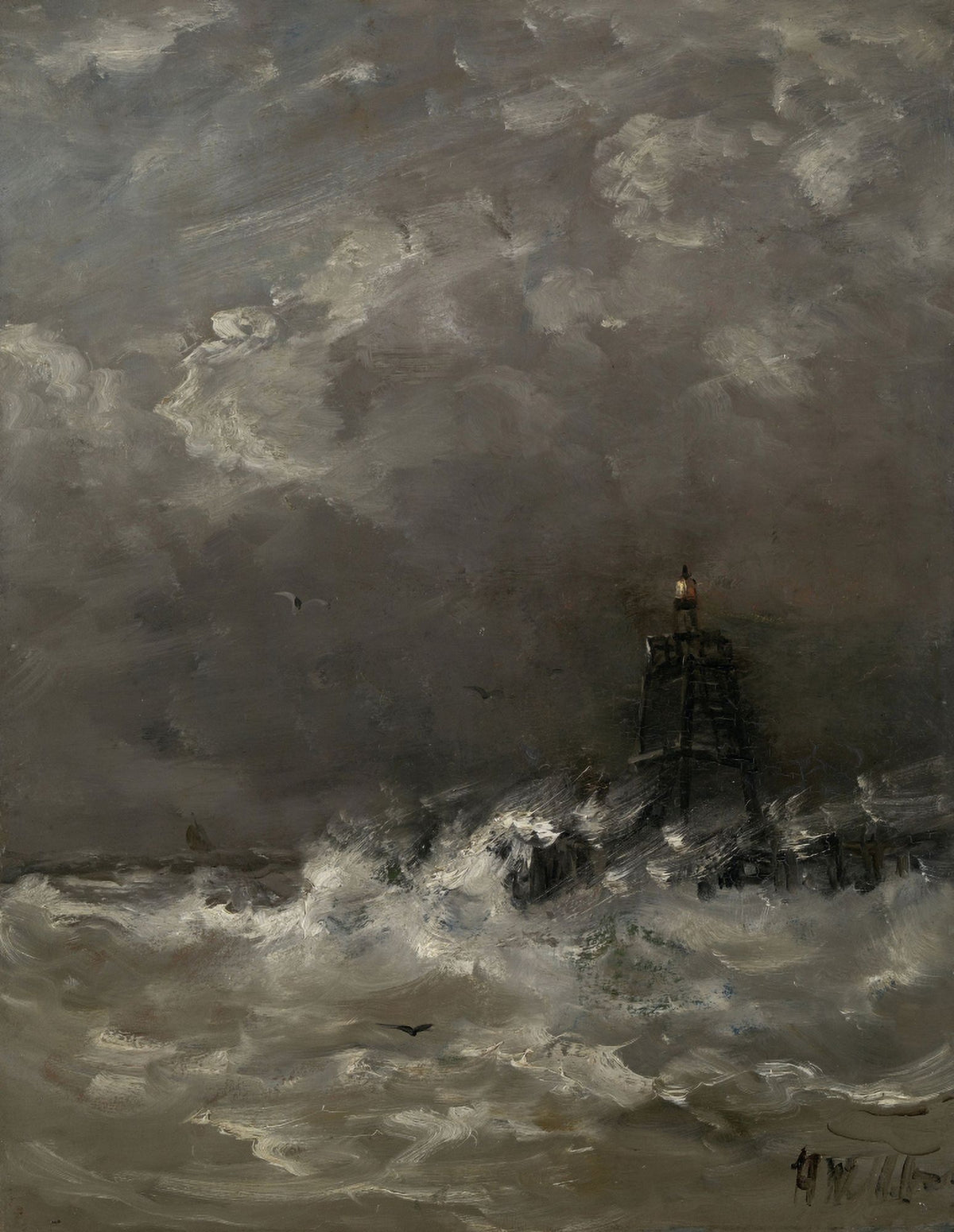 Coastal scene poster print by Mesdag in various sizes