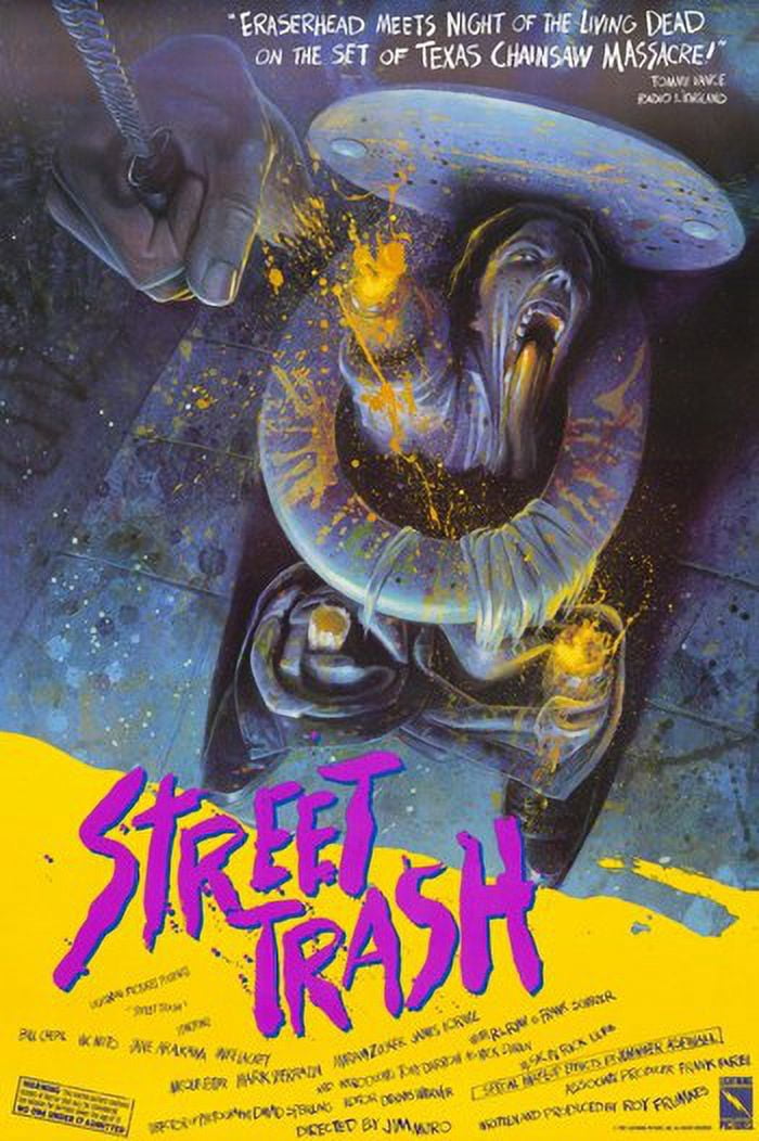 Street Trash Movie Poster 11 x 17 print showcasing vibrant horror-comedy artwork.