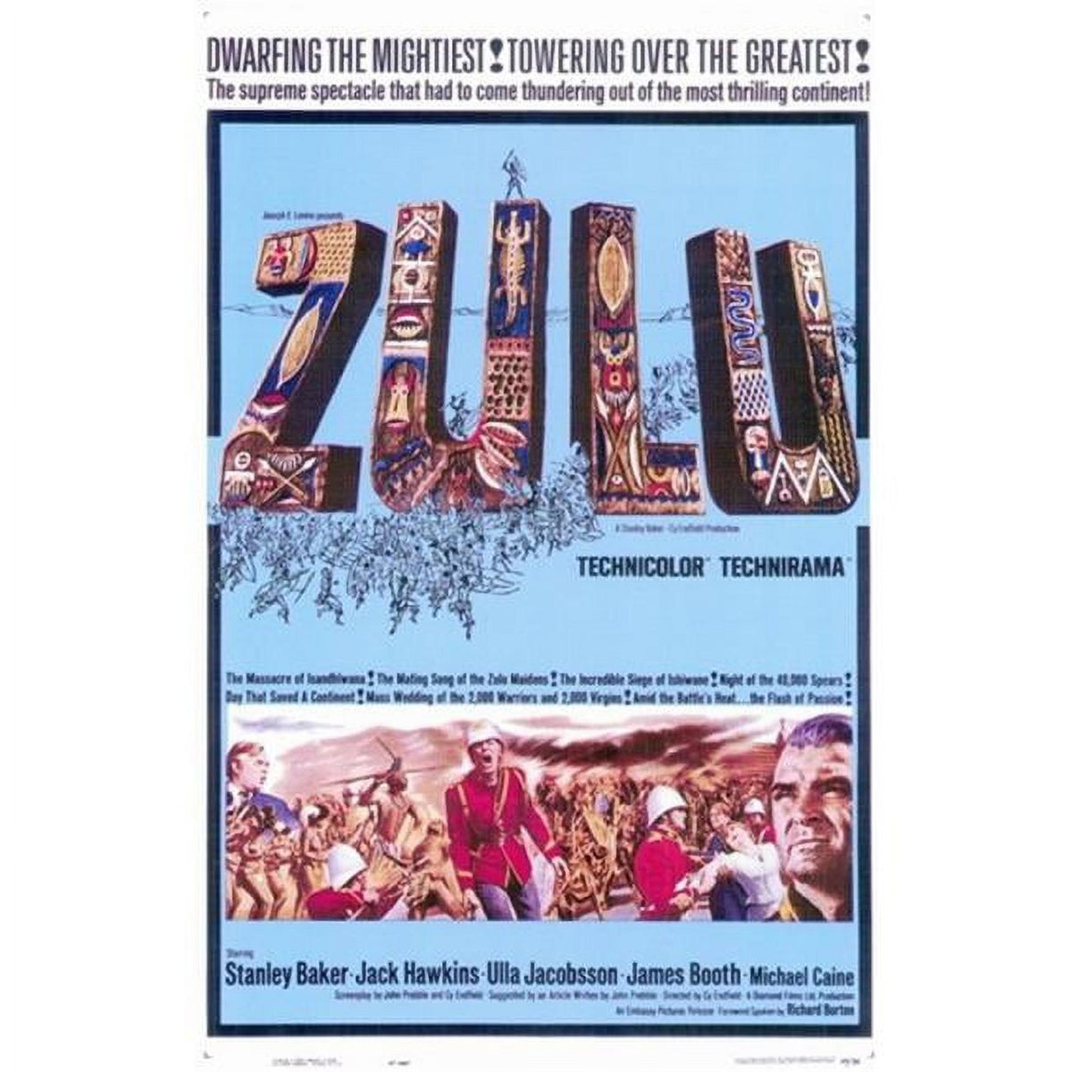 Zulu Movie Poster 11x17 - Classic Film Artwork
