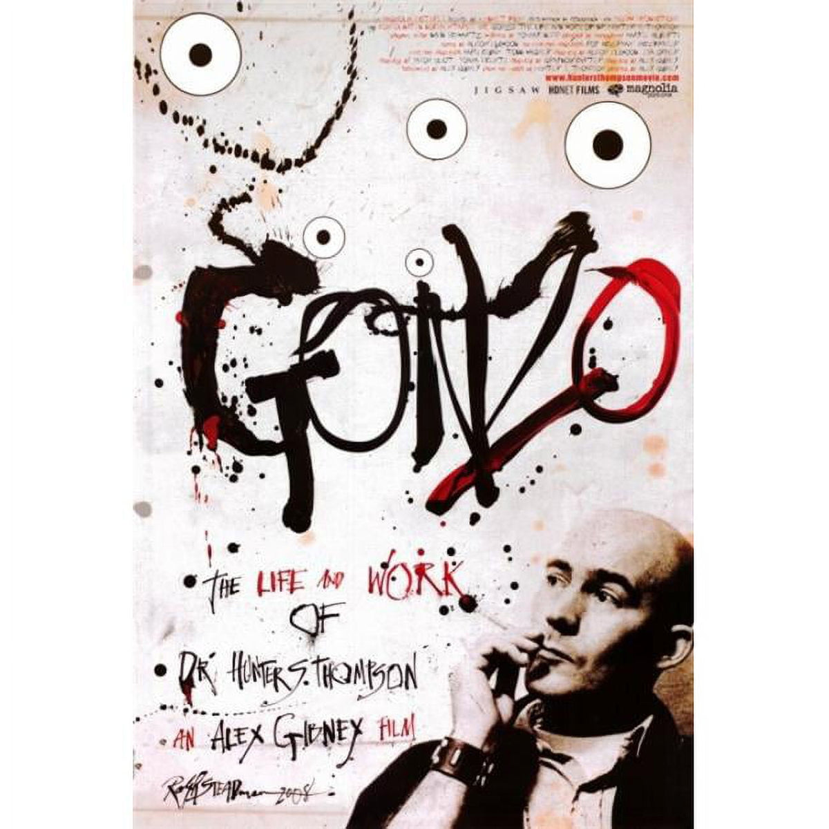 Gonzo: The Life and Work of Dr. Hunter S. Thompson Movie Poster Print 27x40
