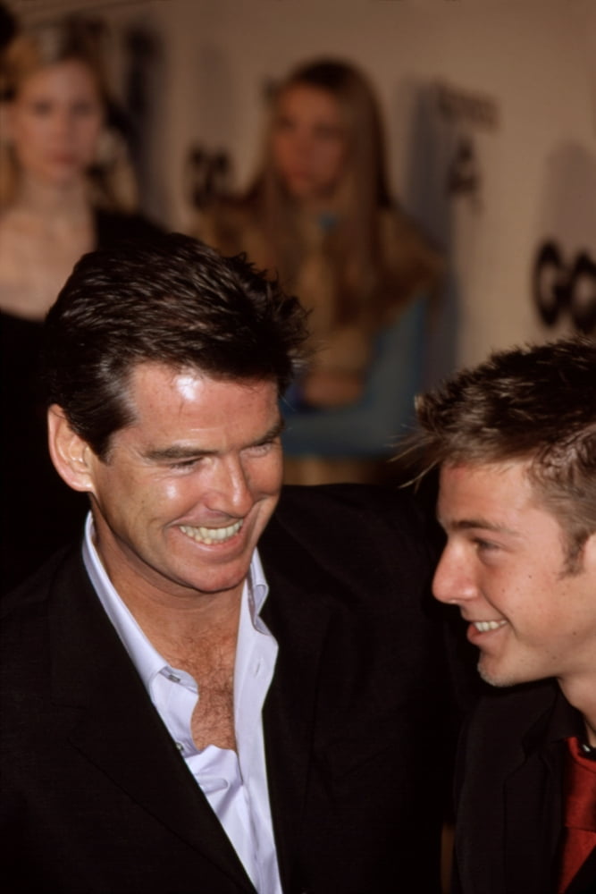 Pierce Brosnan and son Sean at GQ Men of the Year Awards print