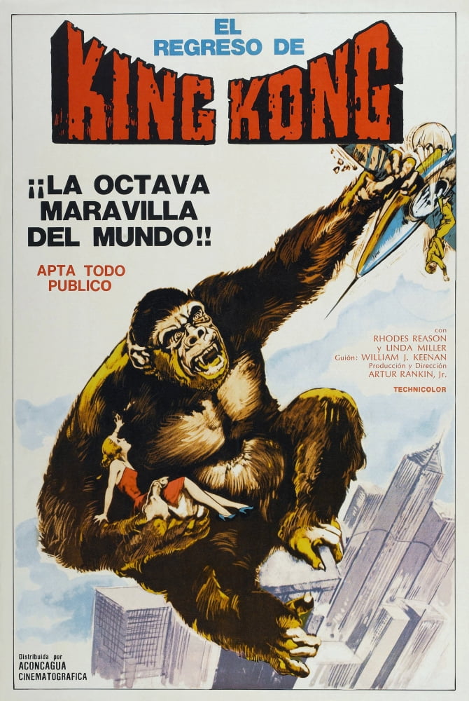 El Regreso De Argentinan King Kong 1967 Movie Poster Print