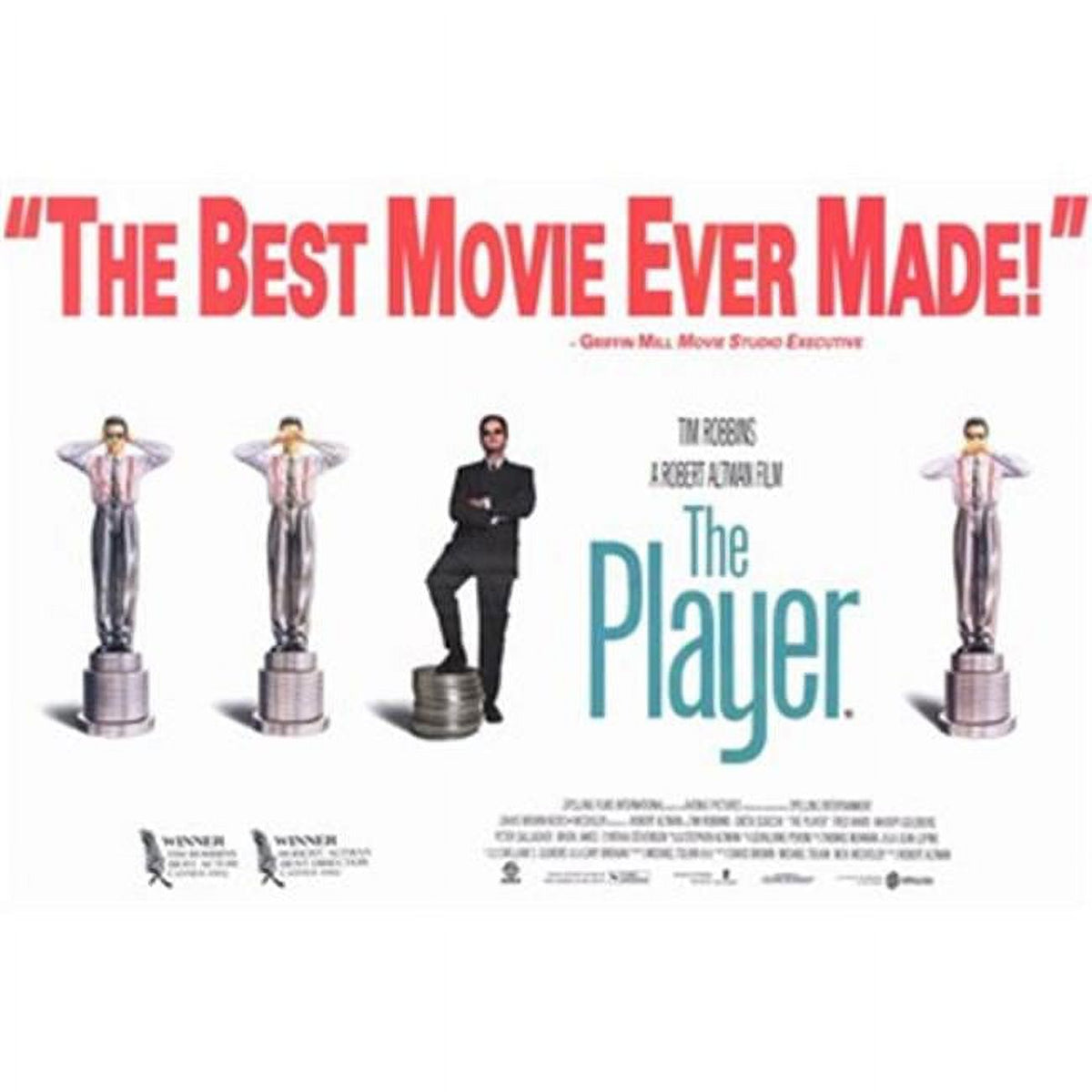 The Player movie poster print, 17x11 inches, ideal for film lovers.