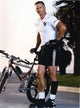 Rick Rossovich posed with mountain bike photo print