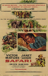 Safari Movie Poster - 11 x 17 Print showcasing adventure and nature.