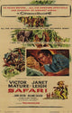 Safari Movie Poster - 11 x 17 Print showcasing adventure and nature.