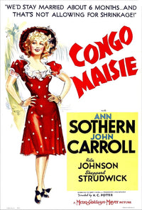 Congo Maisie movie masterprint poster featuring Ann Sothern.