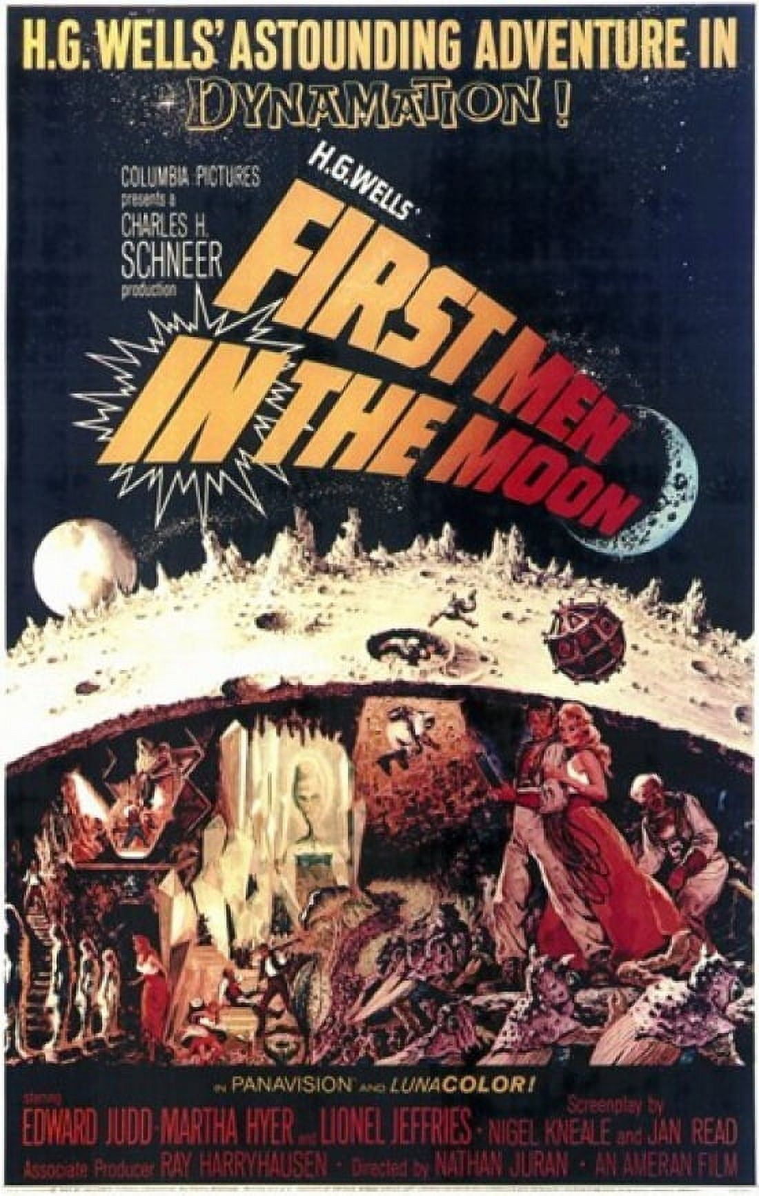 First Men in the Moon vintage movie poster in 11x17 size.