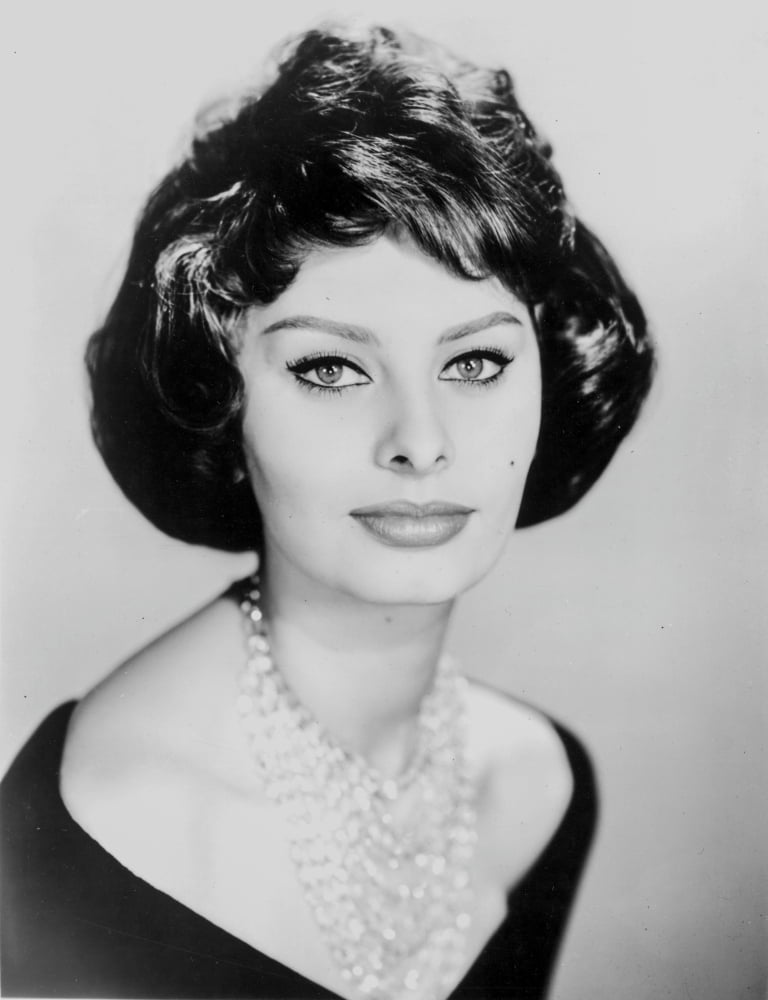 Sophia Loren iconic photo print showcasing her elegance and charm.