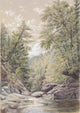 Catskill Clove in Palingsville Fine Art Print by William Rickarby Miller