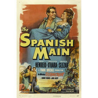 The Spanish Main Movie Poster Print 27x40 featuring vibrant artwork.